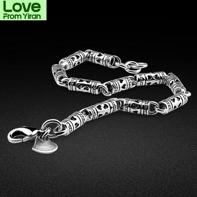 Charm Schmuck Schlichter Typ 925 Sterlingsilber Armband Schmuck Herrenstil Sterlingsilber Folk Wind Armband
