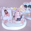 Spin Photocard Frame INS Card Sleeve New Card Display Stand  For Fans