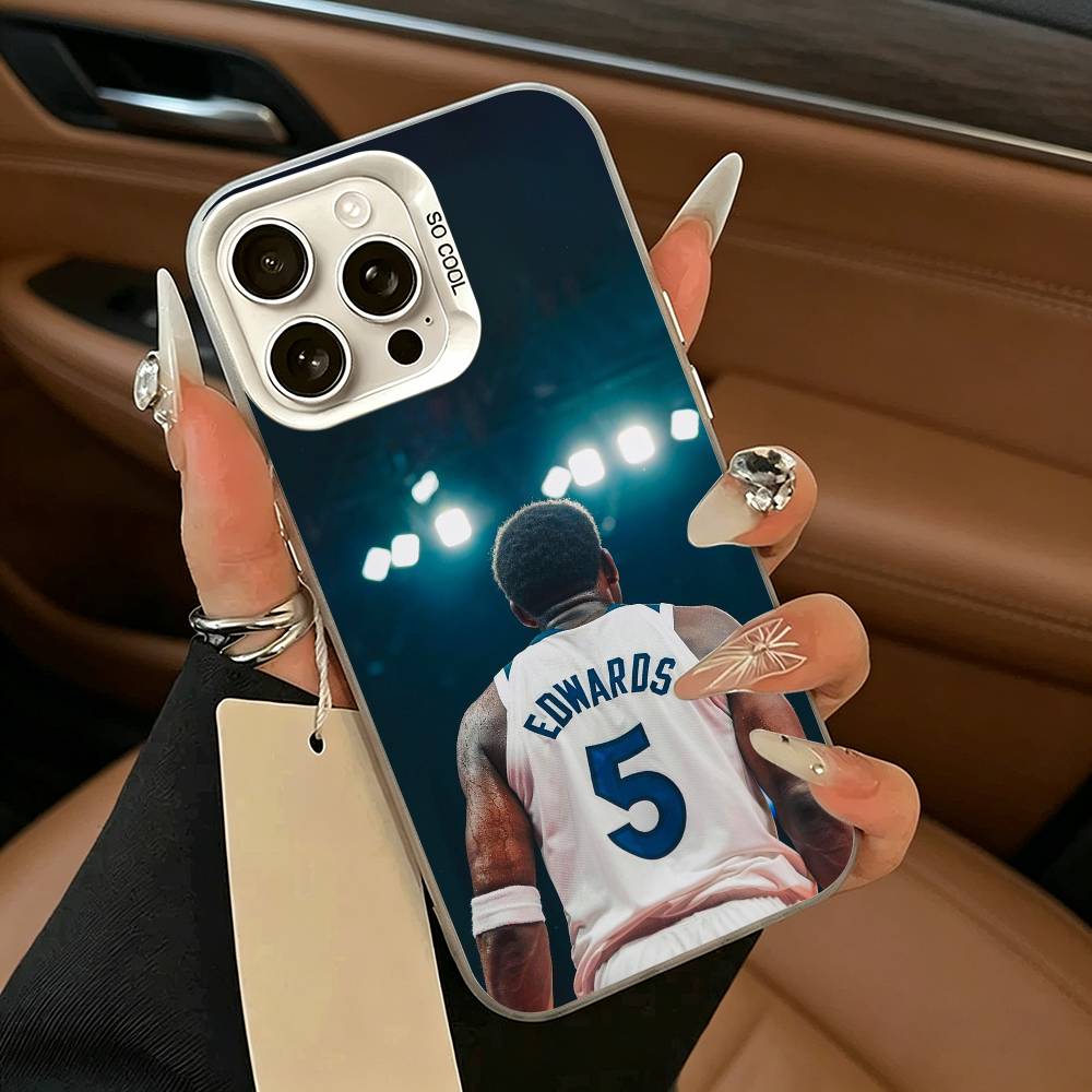 A-Anthony- Edwards- Antman -5 Phone Case For iPhone 17,16,15,14,13,12,11 Plus,Pro Max,XS,white silver phone case iPhone17Air