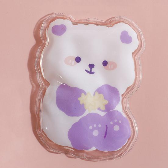 Hot Water Bag Self-heating Portable Reusable Leak-proof Safe Keep Warm Transparent Cartoon Animals Shape Hand Warmer Bottle for Office
