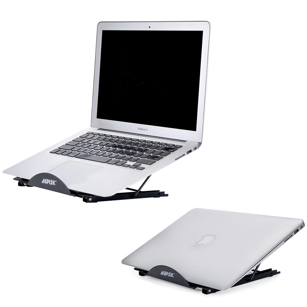 AGPtek Laptop Tracing Tablet Mesh Black Stand, Stand, 6-Level Adjustable, Foldable, Design,