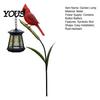 Healing Symbol Memorial Lamp Metal Red Bird Garden Stake Lamp, Vintage Lantern for Cemetery Yard Patio, Remembrance Candle Holder Rustic