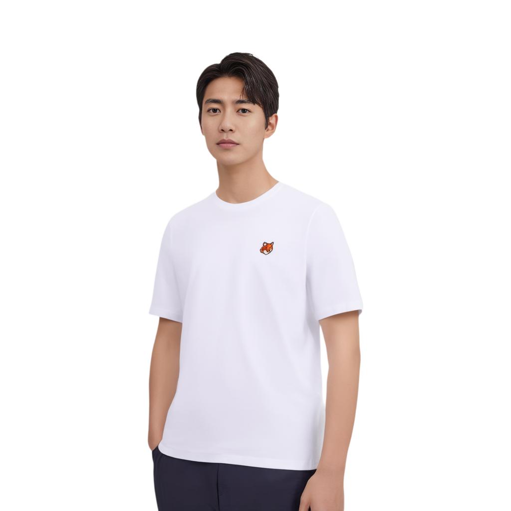 Maison Kitsune Crew Neck Pullover Short Sleeve T-Shirt Men Tops PM00107KJ7026-P100