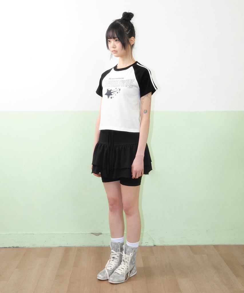 AMES-WORLDWIDE Star Logo Raglan Tee White