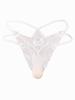 Pantaloni corti trasparenti in pizzo ricamato Guaina per pene da uomo Perizoma erotico Bikini sissy trasparente Lingerie traspirante Abbigliamento da notte per gay