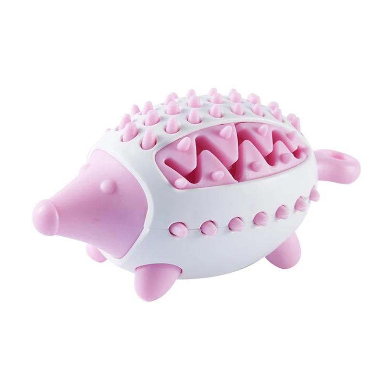 

Interactive Dog Chew Toy for Aggressive Chewers Leak Proof Treat Dispensing Ball Hedgehog Design Teething Puppy Teeth XS