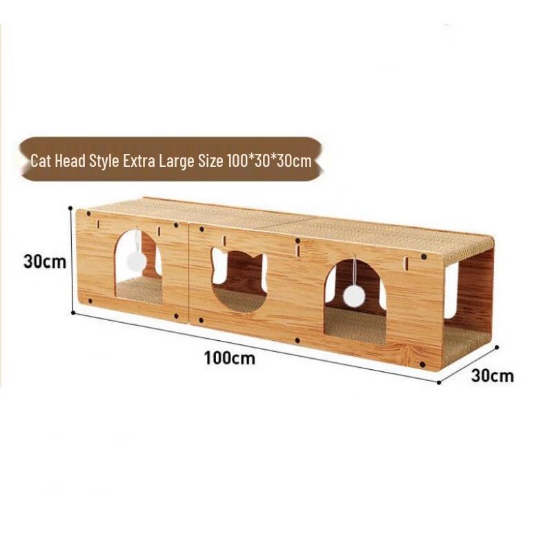 VZZS Corrugated Cat Tunnel Toy