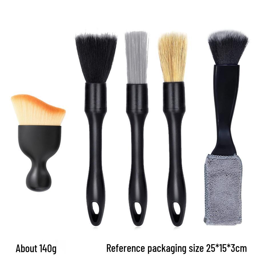 Car Air Vent & Gap Cleaning Brush Set - Soft Bristles for Detailing