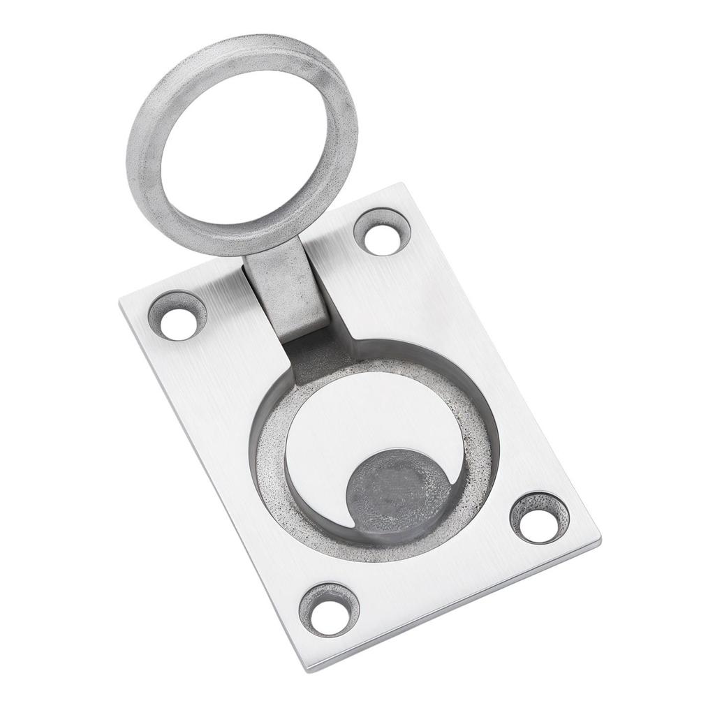 304 Stainless Steel Ring Handle Hatch Pull for RV or Yacht Decks