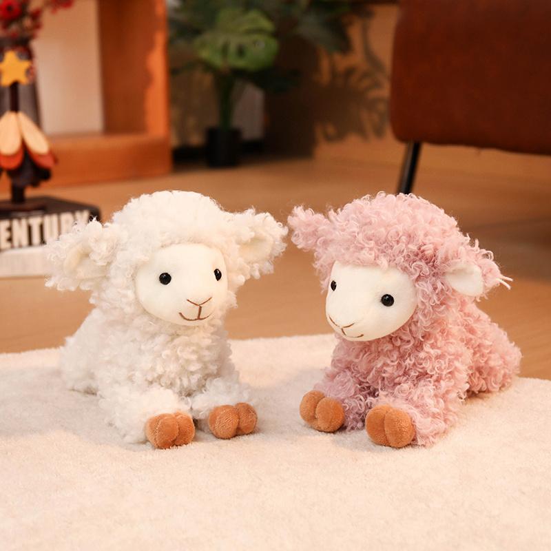 Little Sheep Dolly Plush Doll 20/30cm Standing Posture Sheep Plush Toy 25/35cm Lying Posture Lamb Doll Soft Stuffed Child Gift