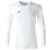 FINTA Stretch Long Sleeve Cool Neck Undershirt FT5997 Size M Soccer/Futsal (0100) White,