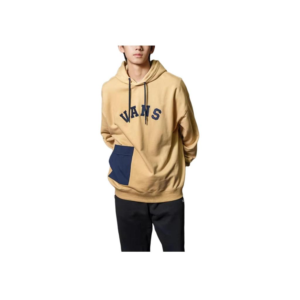 Vans Patchwork Letter Logo Embroidered Vintage American Sweatshirt Unisex sweatshirt Terracotta VN0002HBYUU