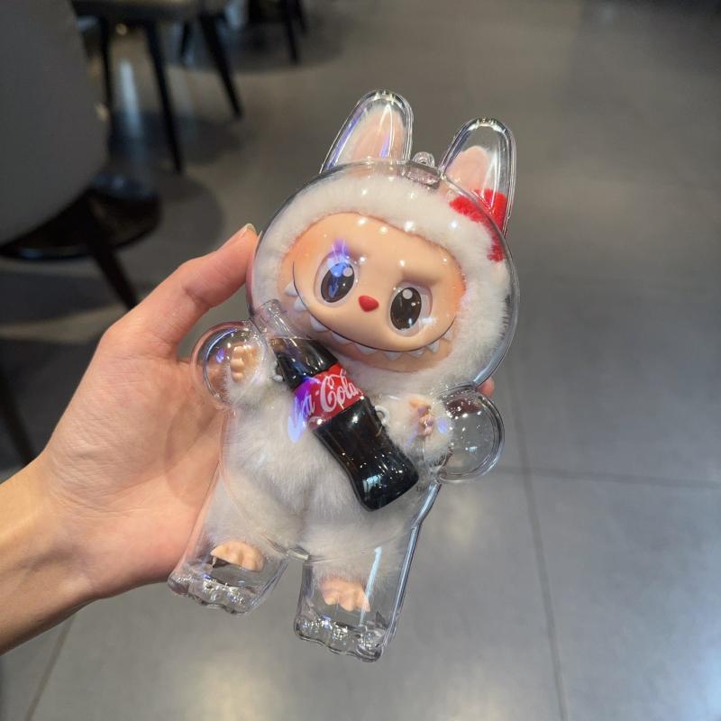 

1 шт. Коробка для зберігання Захисний чохол для плюшевих ляльок Сумка для демонстрації Labubu Сидячий Стоячий Без ляльки Настільна прикраса Подарунок