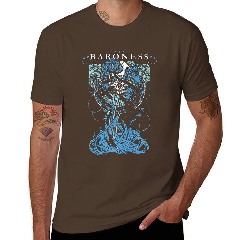 new baroness T-Shirt valentines clothes Luxury man hippie clothes t shirts for men cotton
