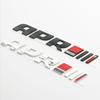 3d ABS Chrome Black Logo APR Emblem Letters Car Trunk Badge Decal For A4 A5 S4 B8 A3 A7 APR Sticker Accessories
