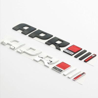 3d ABS Chrome Black Logo APR Emblem Letters Car Trunk Badge Decal For A4 A5 S4 B8 A3 A7 APR Sticker Accessories