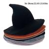 Halloween Witch Hat Long Point Hat Knitted Cap for Women Halloween Party Hat Magical Hat Festival Party Cosplay Decoration