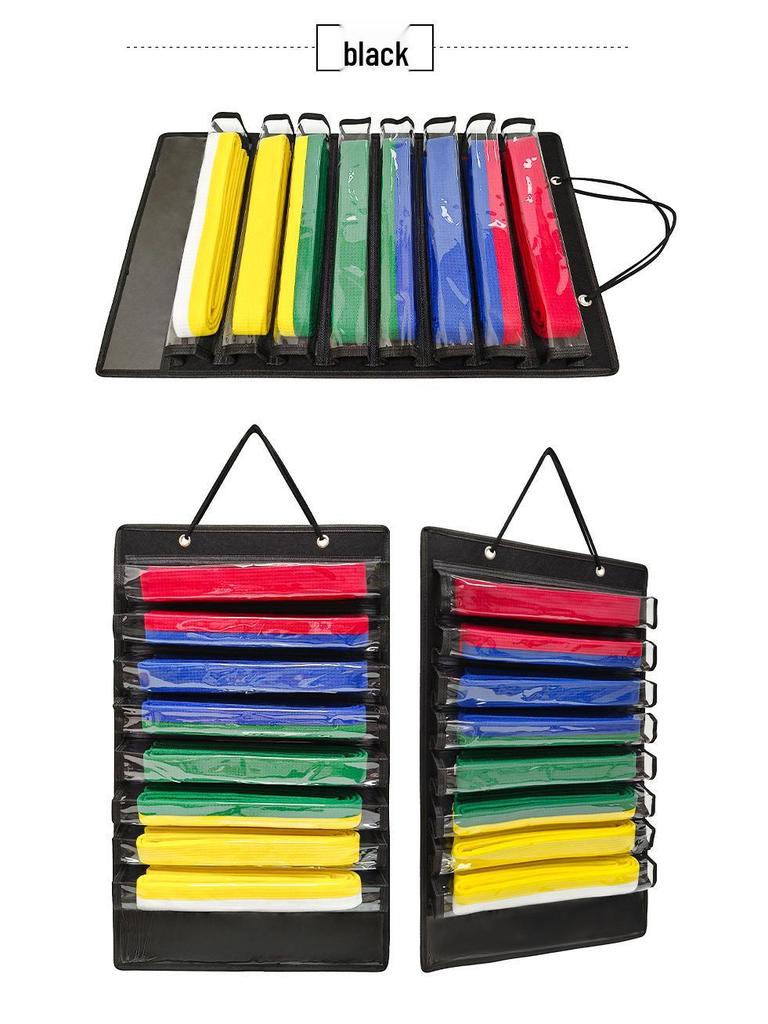 Filz Kampfsportgürtel & Medaillen Wanddisplay-Halterung - Staubdicht zum Aufhängen für 8-10 Taekwondo-Gürtel