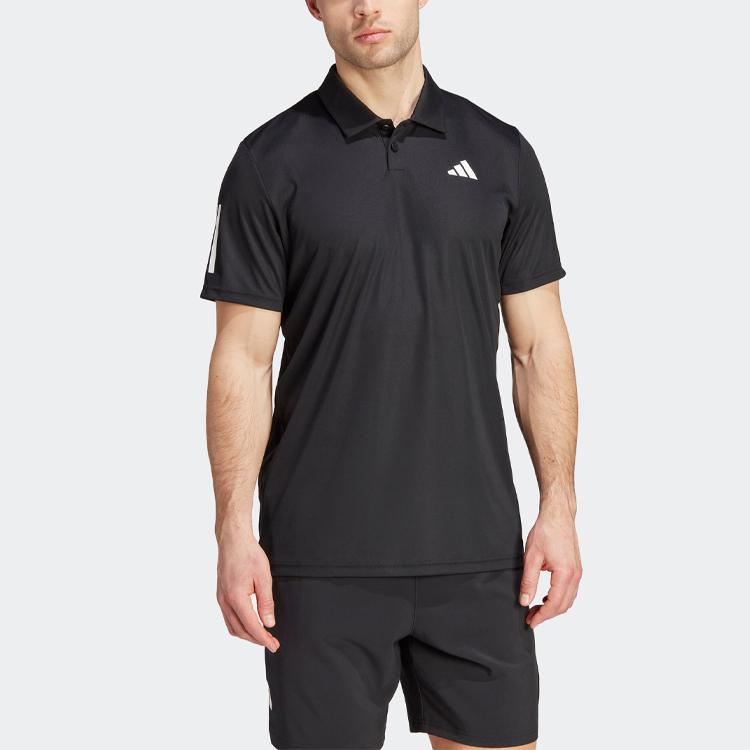 Adidas Club Performance Quick-Dry Tennis Polo Shirt Men Tops Black IS2294