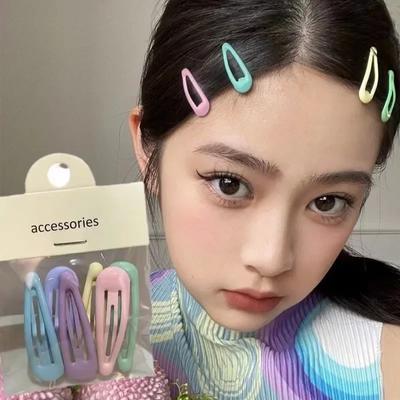 4-5 teile/beutel Süße Nette BBclip Mädchen Herz Kleine Pony Haarnadel Einfache Persönlichkeit Haar Seite Clip Rand Clip Styling Haarnadel BB Clip