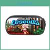 Estojo Minecraft Legends Com Material de Poliéster Para Estudantes e Uso Escolar