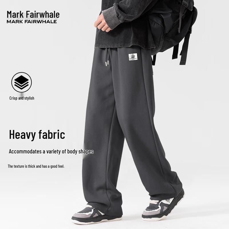 Mark Fairwhale Men's Loose Fit Straight Leg Casual Pants