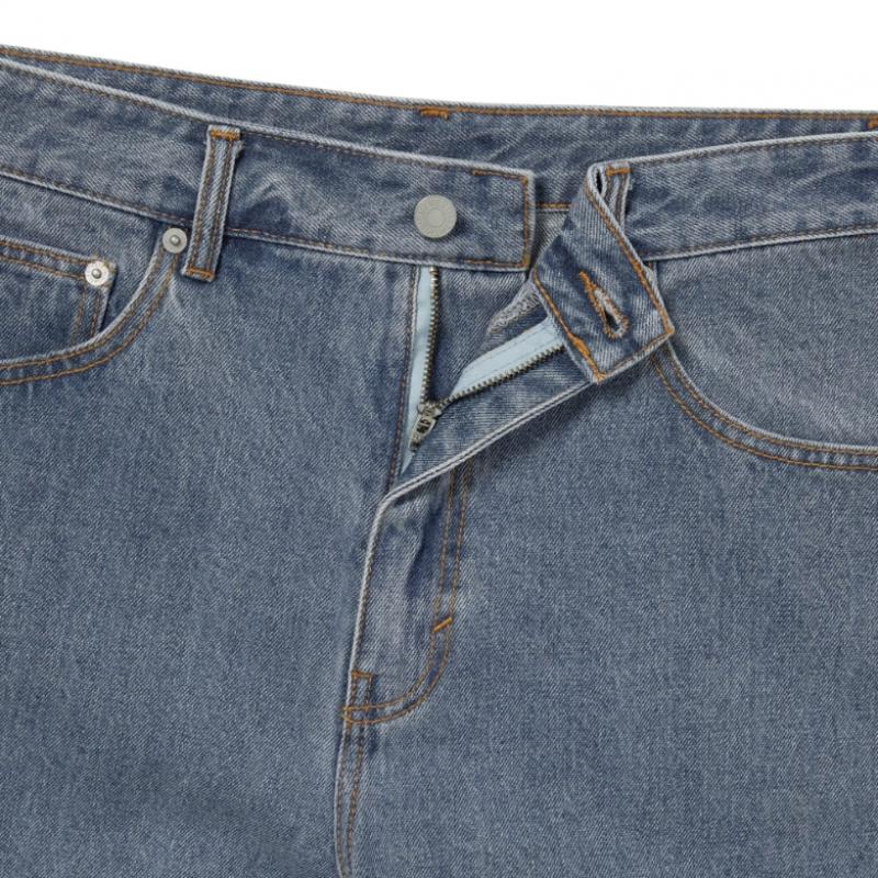 Disisneverthat Gd Overlap Lightning Denim Short Washed Blue