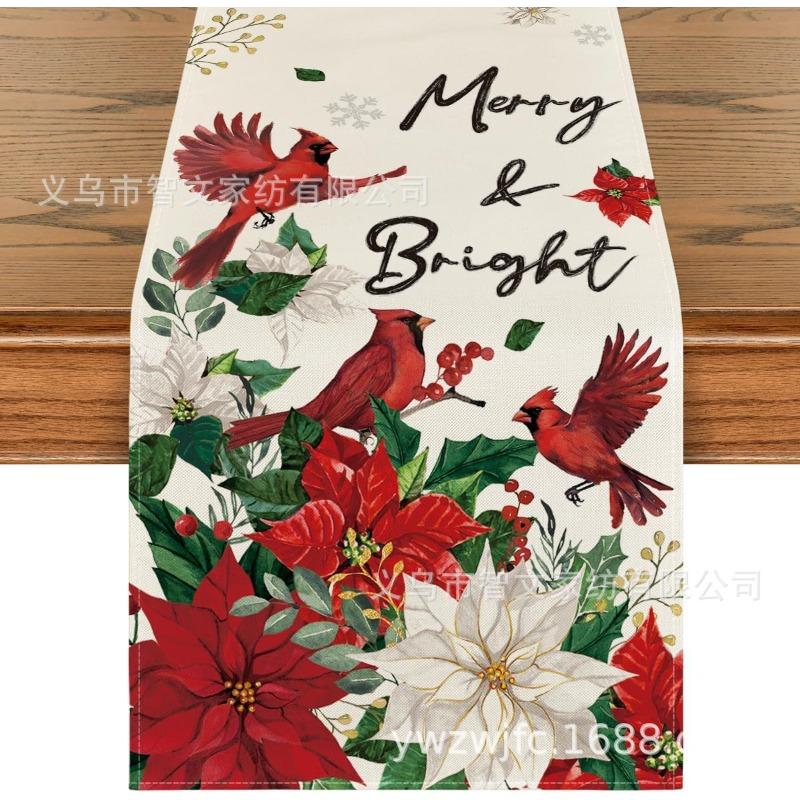 Weihnachts-Tischläufer Winter-Tischläufer Dekoration Tischläufer