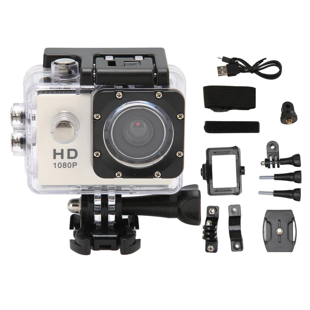 Underwater Waterproof Action Camera 1080P Multifunctional Diving Video Camera for Outdoor Riding