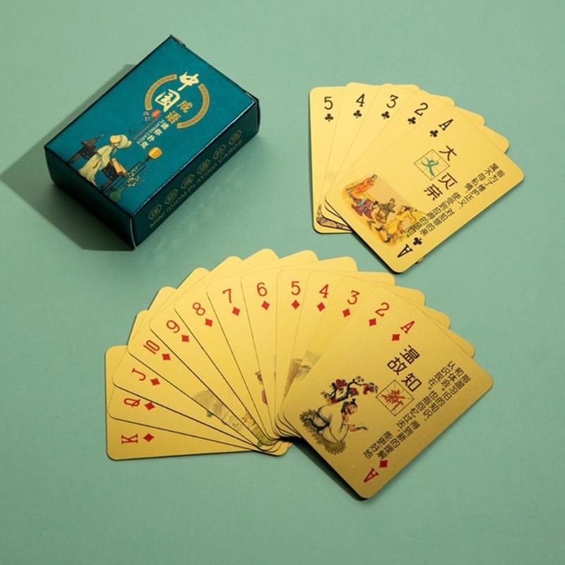 Mini Playing Cards, Waterproof Poker Cards Miniature Poker Cards Dollhouse Poker Small Game Deck Cards for Teens Adults