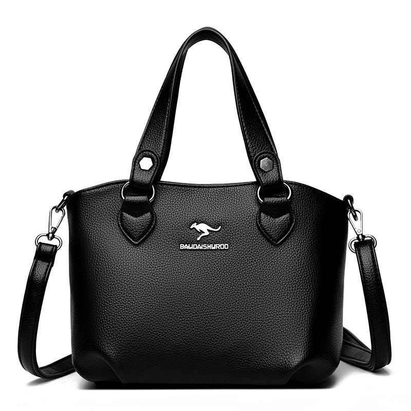 New Women's Bag Handbag Fashion Mother's Food Basket Bag Simple Korean Style Trendy One-shoulder Crossbody Bag Large Capacity