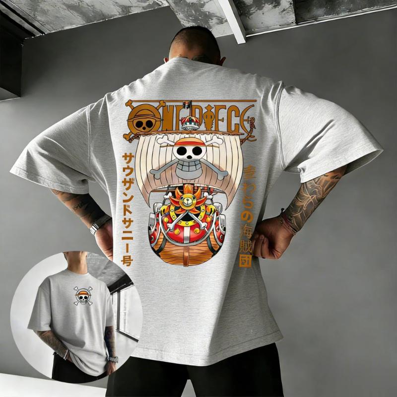 One Piece Anime T Shirt Men Women 2026 Summer Y2k Clothes Streetwear Oversized Cotton Tee Casual Graphic Print Short Sleeve Tops