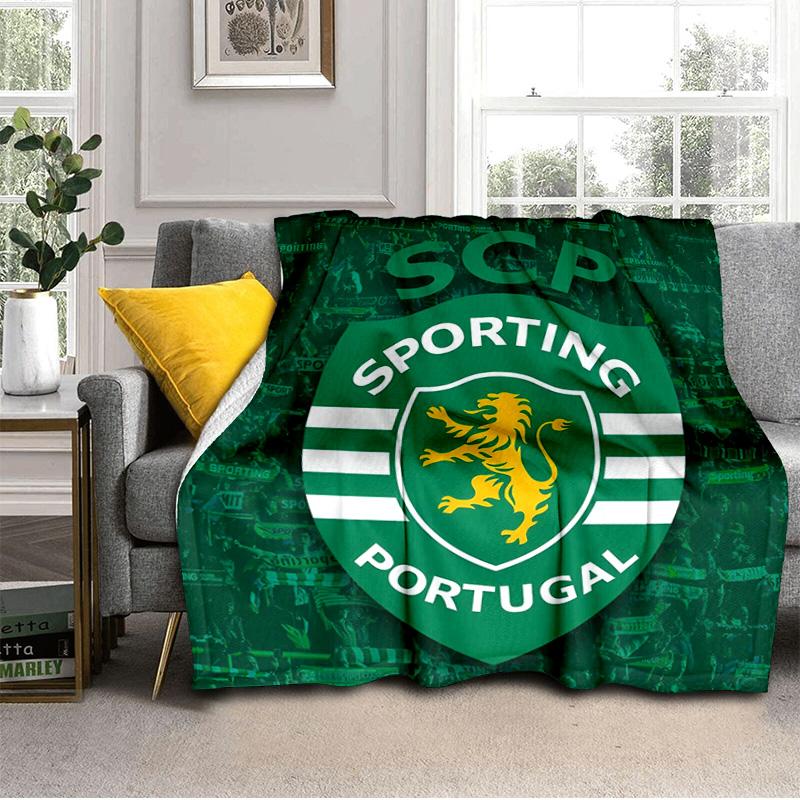 Ruge Leao Sporting Portugal's Pride Blanket Suitable for Sofas, Beds, Offices, And Camping - Perfect Gift for Halloween Christmas