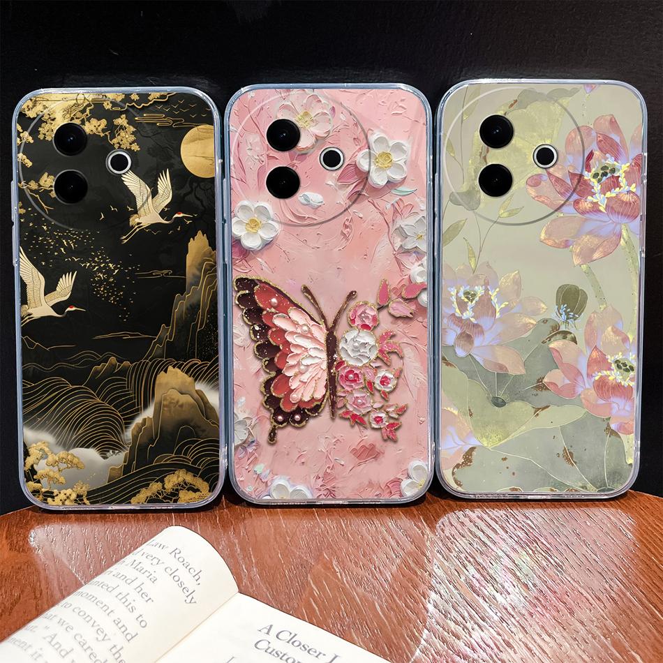Case For Vivo Y39 Y38 5G Ocean Fish Transparent Phone Back Cover For VivoY 39 Y 38 Soft Slim TPU Silicone Lightweight Protectors
