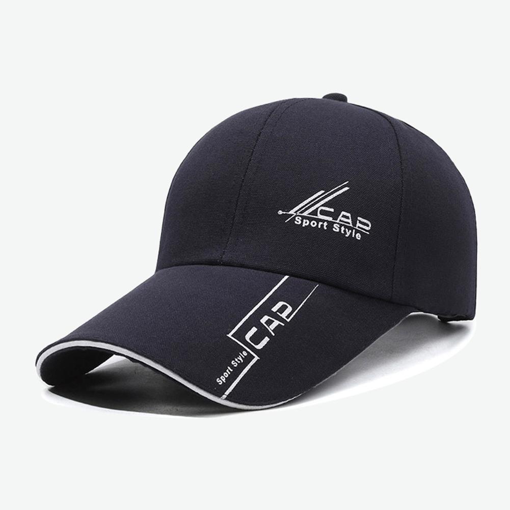 Unisex Leinwand-Baseballkappe mit verlängertem Schirm für Sonnenschutz im Freien