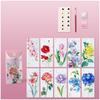 10 sheets/set watercolor bookmark painting set DIY watercolor paper handmade portable coloring bookmark, holiday party gift