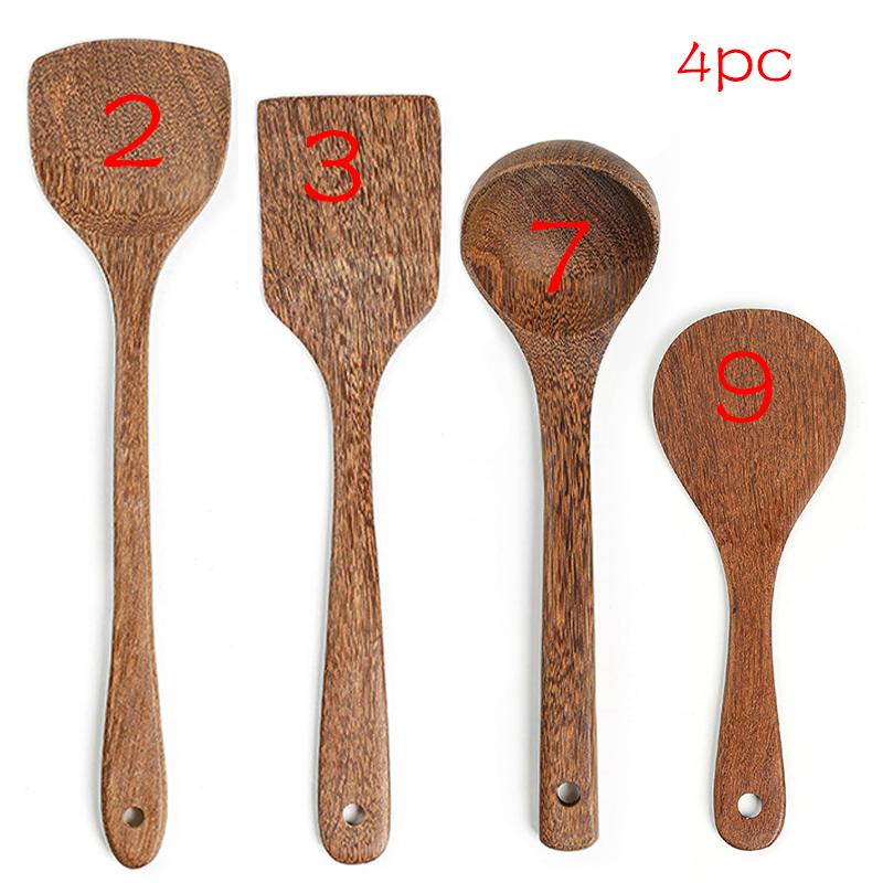 Wooden Spatula Kitchen Nonstick Dedicated Wooden Kitchenware Heat Resistant Wooden Cooking Shovel Spoon