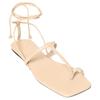 Zara Comfortable Minimalist One Strap Sandals Women sandals Beige 14601410102