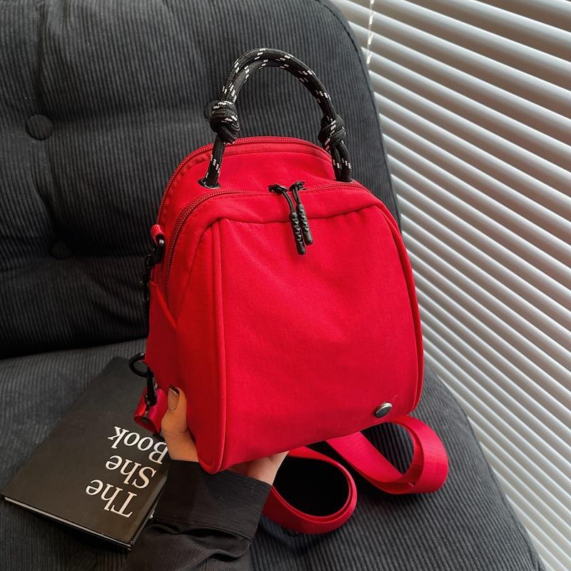 

Lightweight waterproof simple portable shoulder bag women s bag design versatile double shoulder shell bag mommy backpack красный