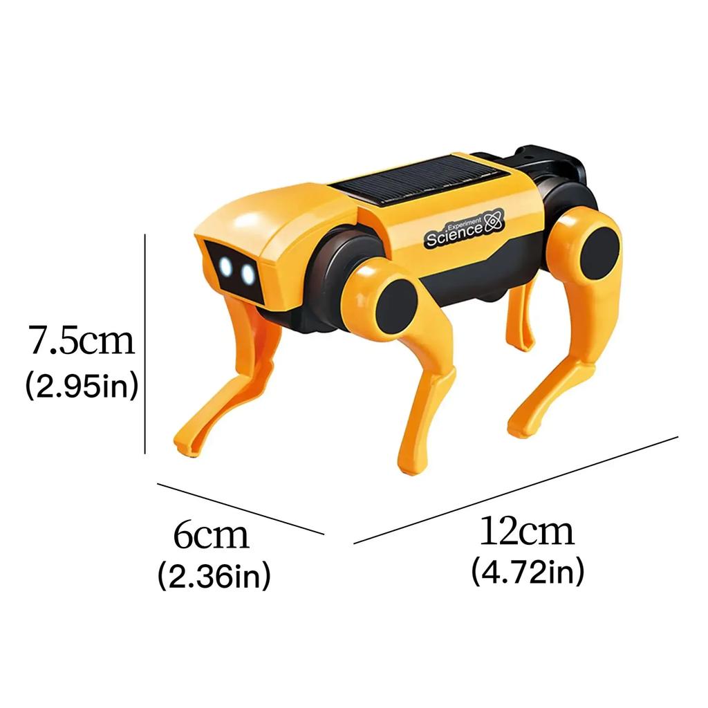 Non-Toxic Children'S Science Experiment Diy Assembled Solar Mechanical Dog Electric Robot Mechanical Cat Educational Toys For Kids Gifts