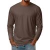 Men Long Sleeve Crew Neck T Shirt Classic Fit Lightweight Casual Tee Soft Fabric for Everyday Wear