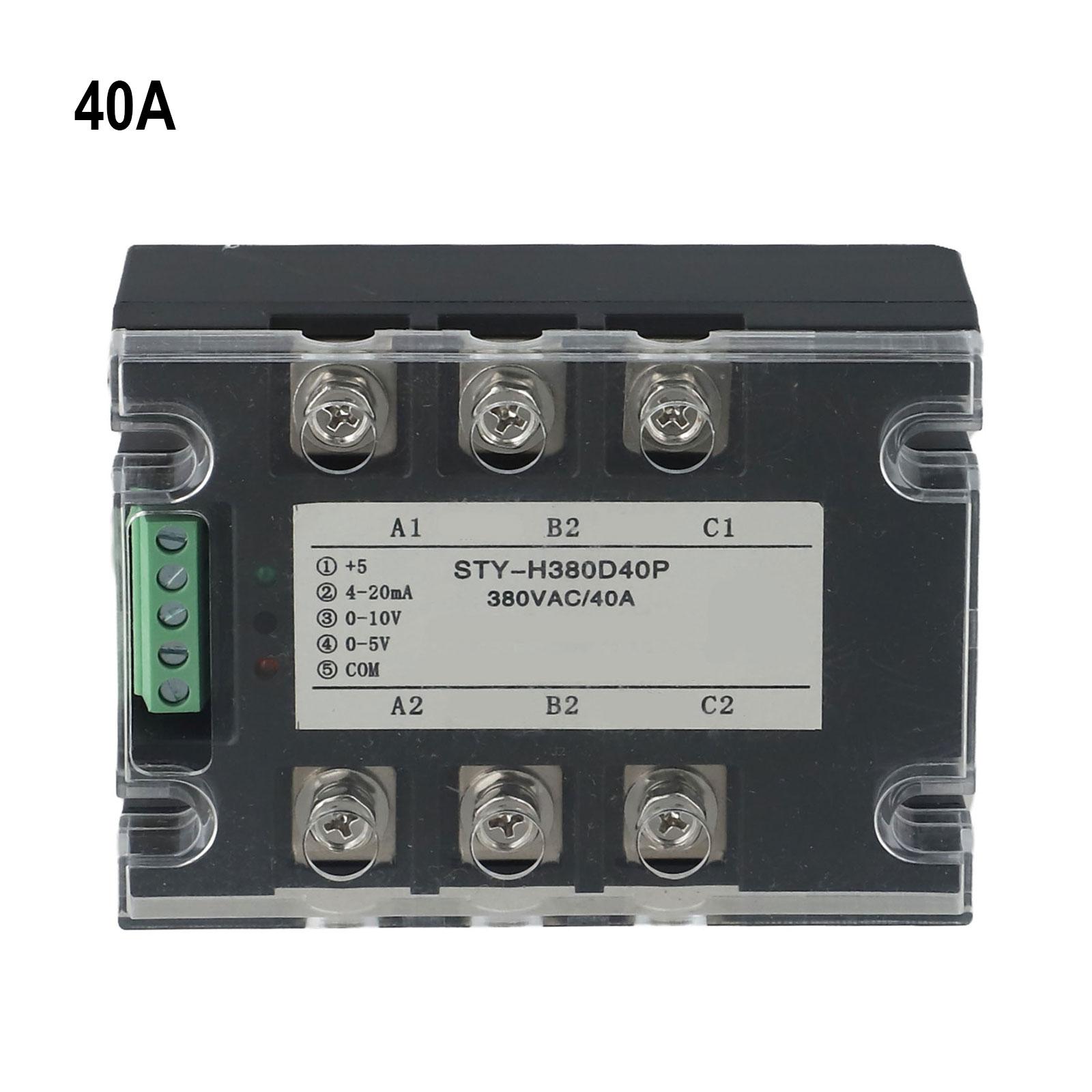 

380V AC Voltage Regulator Module with Thyristor Control Three Phase Supports Adjustable Current Rates 40A to 150A