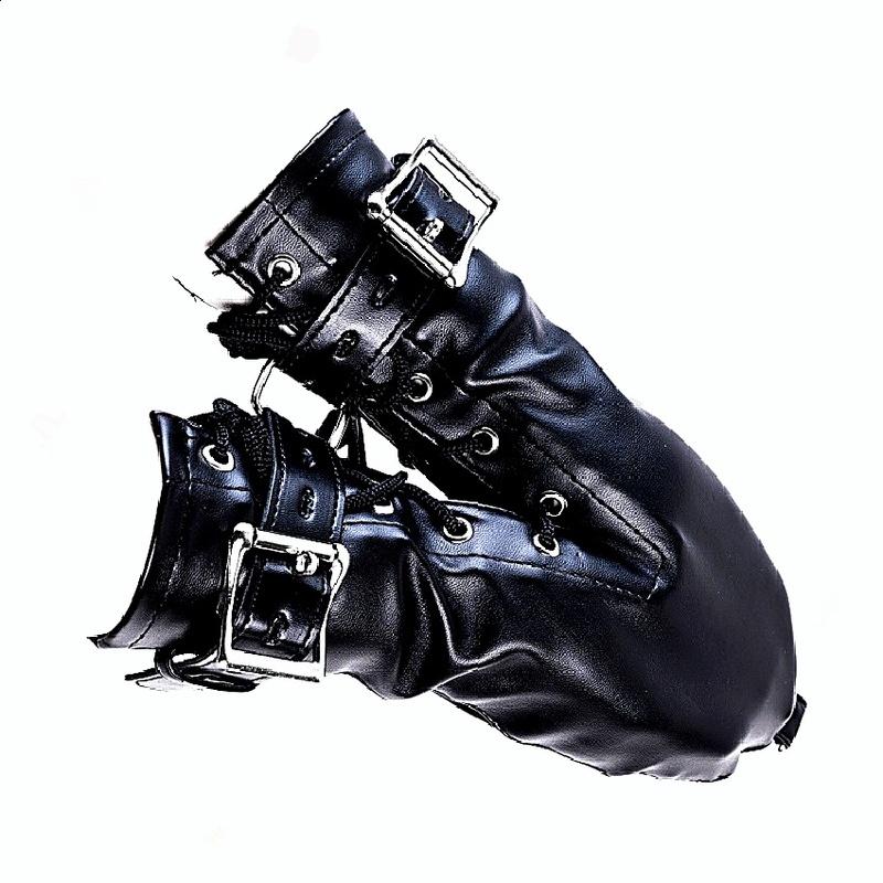 Unisex Leather Bondage Bracelets Set Offers Adjustable BDSM Handcuffs With Dual Feet Cuffs Designed For Couple Role Play