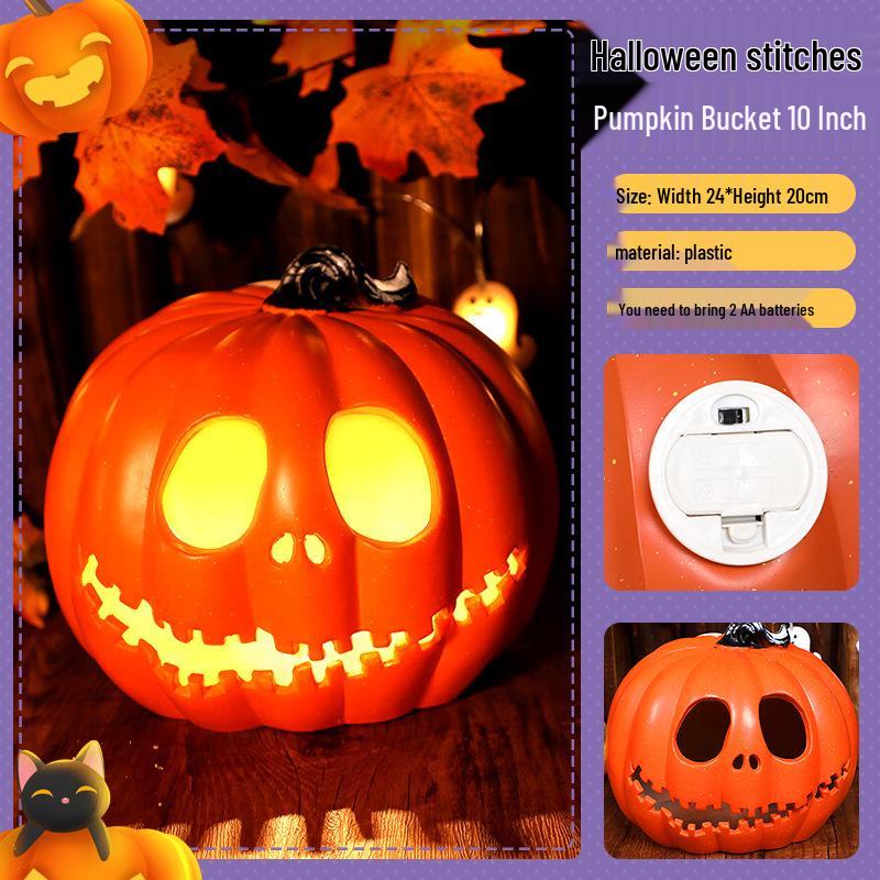 Lanterne citrouille à LED pour décoration d'Halloween, idéale pour les fêtes et événements