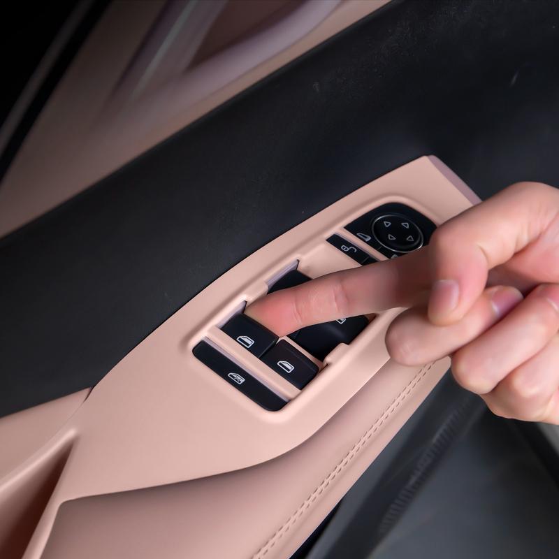 For BYD Seagull Door Slot Pad Glass Lifting Panel Sticker Door Armrest Protective Cover Storage Box Pad Car Interior Supplies