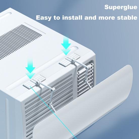 Air Conditioning Baffle Deflector Adjustable Simple Installation Universal Window Air Conditioners Windshield Anti-Wind Baffles Wind Guide