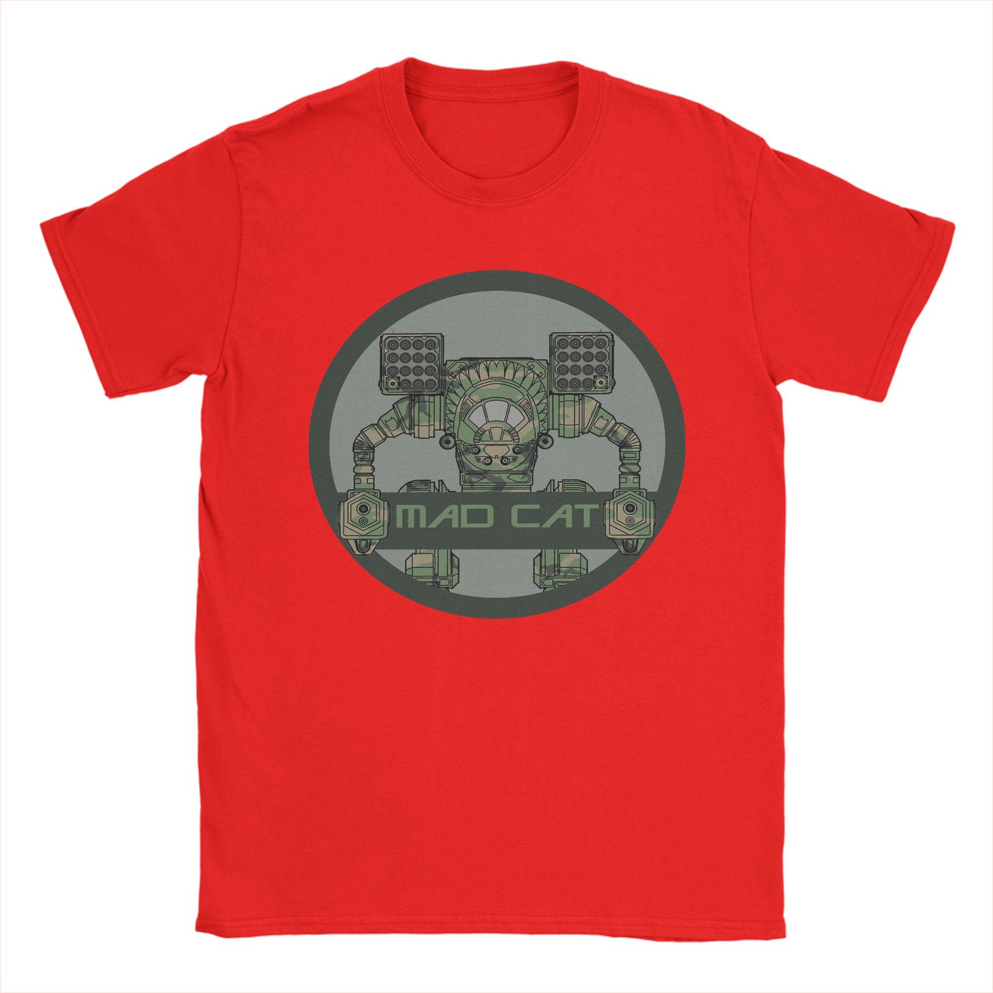 

Mechwarrior Camo Mad Cat Seal TShirt Summer Male Pure Cotton O Neck Oversize Tees Short Sleeve Street Style Tops S