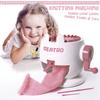 DIY Small Knitting Machine 22 Needles Small White Rabbit Wool Knitting Machine Wool Knitting Toys for Children