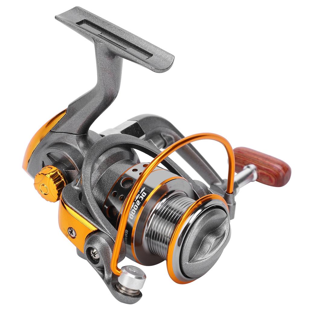 Portable 13 Shaft Metal Sea Fishing Rod Fishing Reel Fishing Accessory Silver Gray