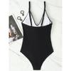 2025 Swimming Suit for Women One Piece Swimsuit Plus Size Swimwear Sexy Deep V-neck Bodysuit Bikini Thong Monokini Bathing Suit